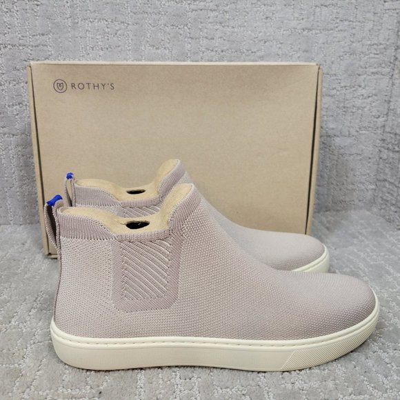 ROTHY'S The Chelsea Lilac Gray Ankle Boots Size 6, 8, 8.5, 9, 9.5, 10, 11.5 - Picture 3 of 12